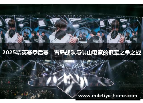 2025精英赛季后赛：青岛战队与佛山电竞的冠军之争之战